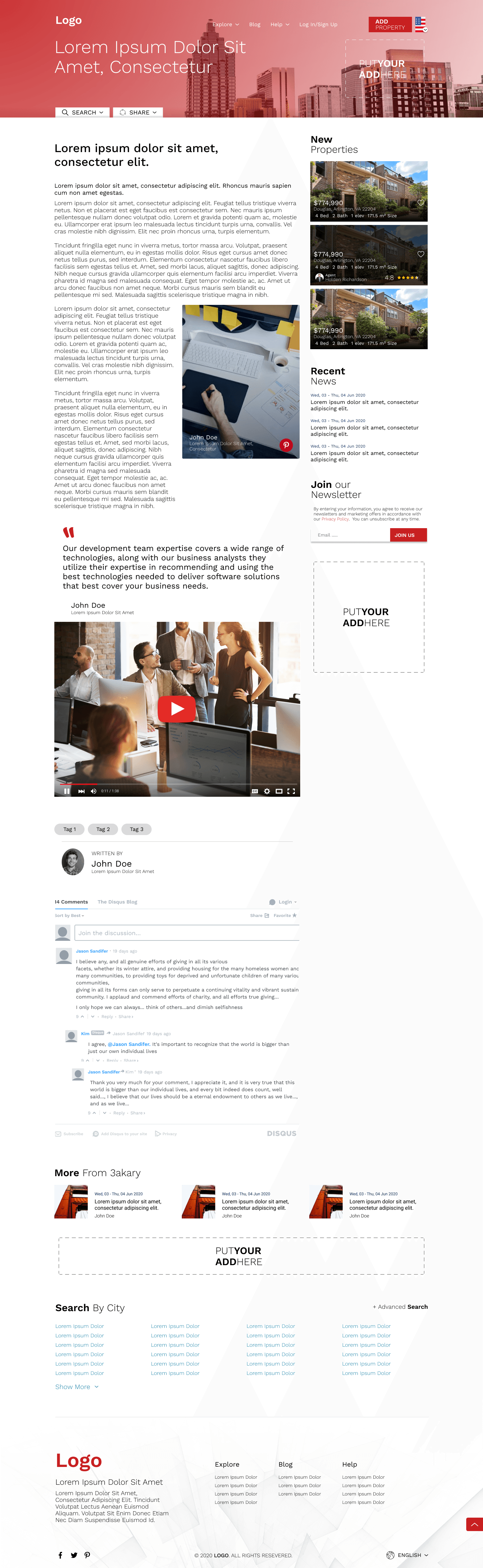 Blog post — market and neighborhood content