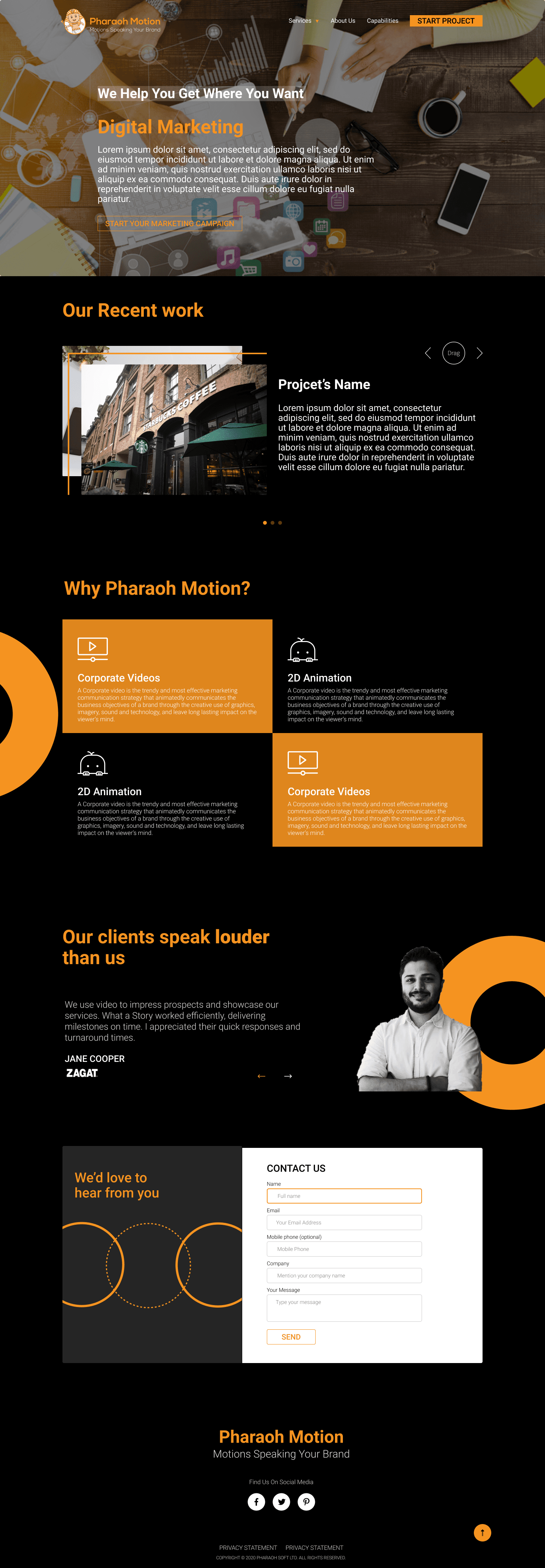 Digital marketing — recent work and client testimonials