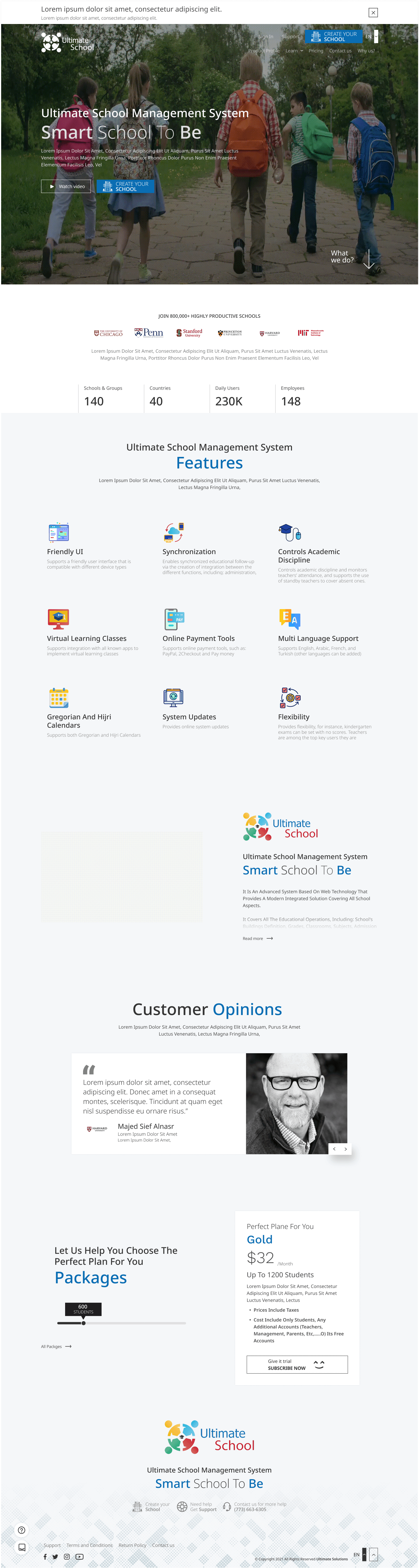 Smart School — desktop