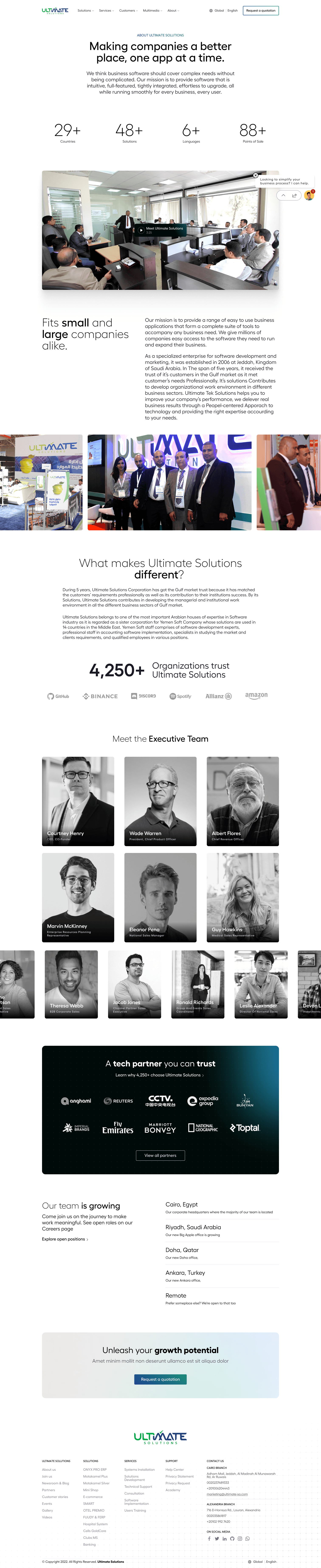 About us — team, stats, and the company story