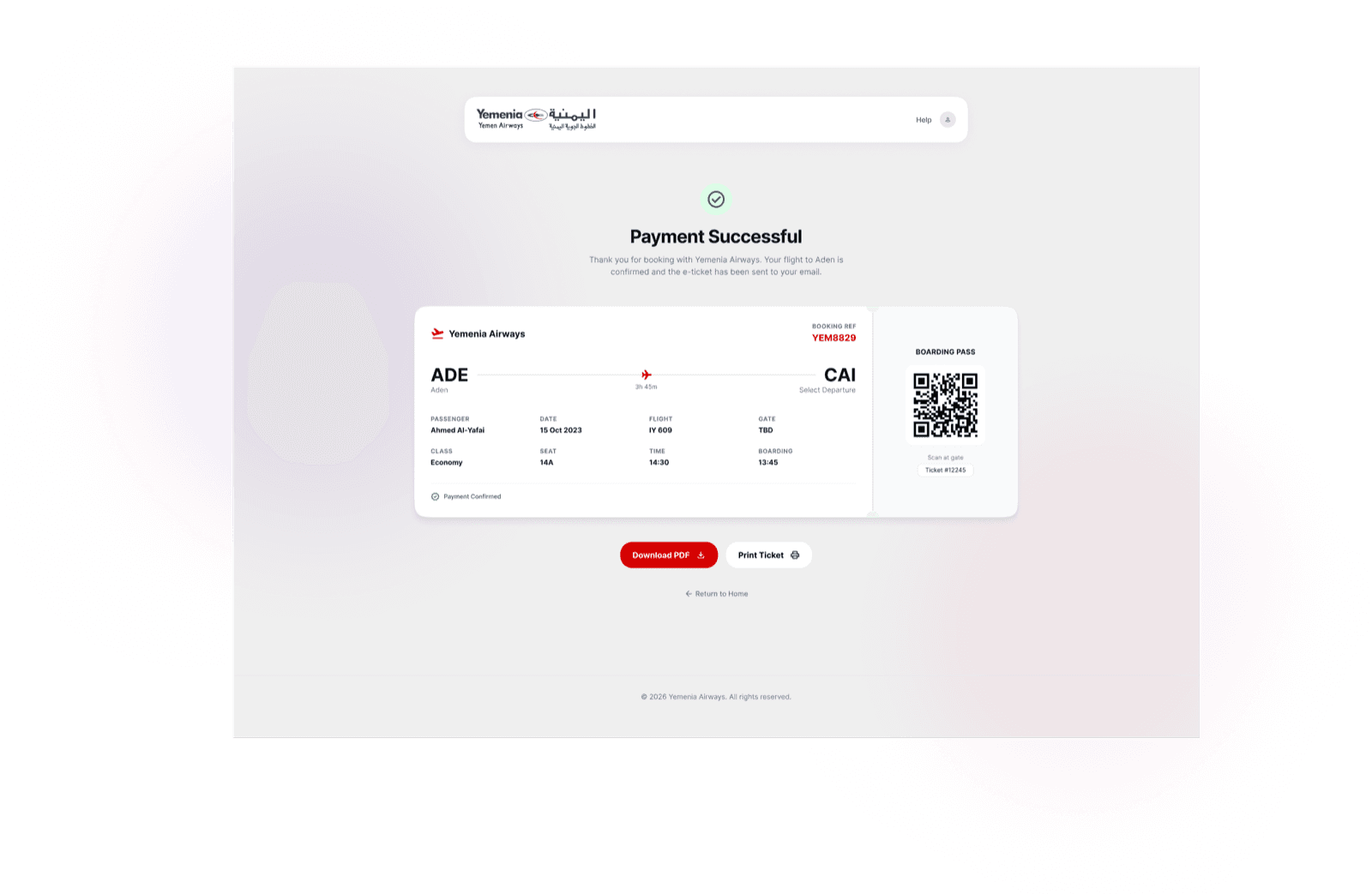 Review your booking — payment options and final total